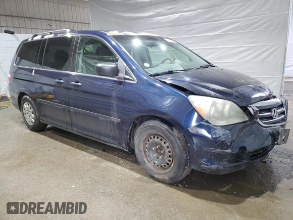 2005 Honda Odyssey LX with VIN 5FNRL38295B085368, listed as a Copart auction lot 47393075 with 250,011 mi miles and Salvage Title. Bid and sale history available at carsss.com. Image 4.