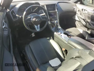2018 Infiniti Q60 Luxe with VIN JN1EV7EL1JM393040, listed as a Copart auction lot 45486185 with 54,369 mi miles and Salvage Title. Bid and sale history available at DreamBid. Image 8.