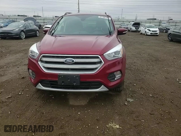 2017 Ford Escape Titanium with VIN 1FMCU9J93HUD96038, listed as a Copart auction lot 52188185 with 65,441 mi miles and Salvage Title. Bid and sale history available at carsss.com. Image 11.