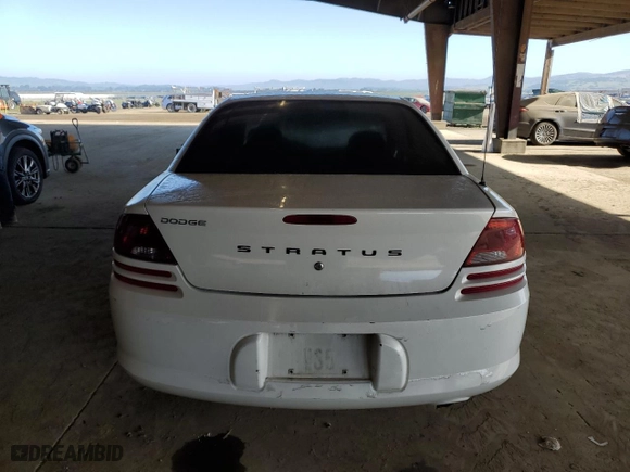 2004 Dodge Stratus SE with VIN 1B3EL36X64N383245, listed as a Copart auction lot 53088725 with 175,632 mi miles and Salvage Title. Bid and sale history available at carsss.com. Image 6.