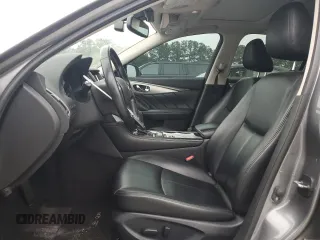 2021 Infiniti Q50 Luxe with VIN JN1EV7BP3MM702065, listed as a Copart auction lot 59577685 with 75,570 mi miles and Salvage title. Bid and sale history available at DreamBid. Image 7.
