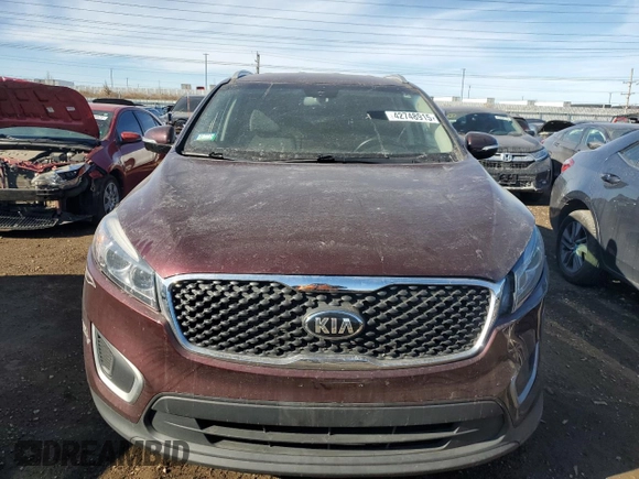 2018 Kia Sorento LX with VIN 5XYPGDA38JG431868, listed as a Copart auction lot 42748915 with 76,367 mi miles and Salvage Title. Bid and sale history available at carsss.com. Image 5.