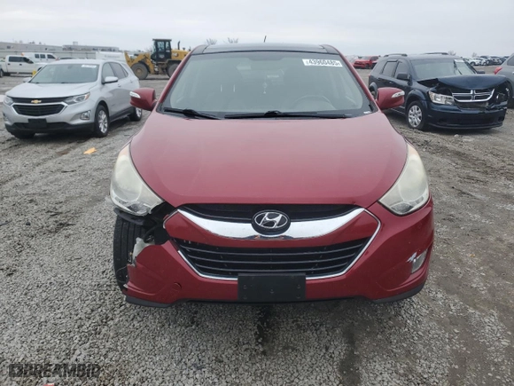 2013 Hyundai Tucson GLS with VIN KM8JU3AC3DU548264, listed as a Copart auction lot 43960485 with 176,949 mi miles and Salvage Title. Bid and sale history available at carsss.com. Image 5.