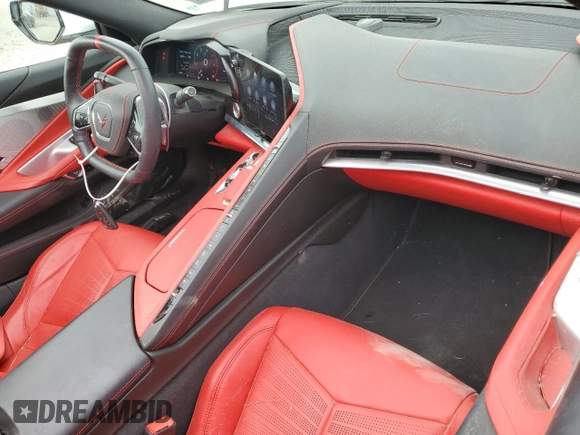 2021 Chevrolet Corvette 3LT with VIN 1G1YC3D45M5103473, listed as a Copart auction lot 72562414 with 7,190 mi miles and Salvage title. Bid and sale history available at DreamBid. Image 8.