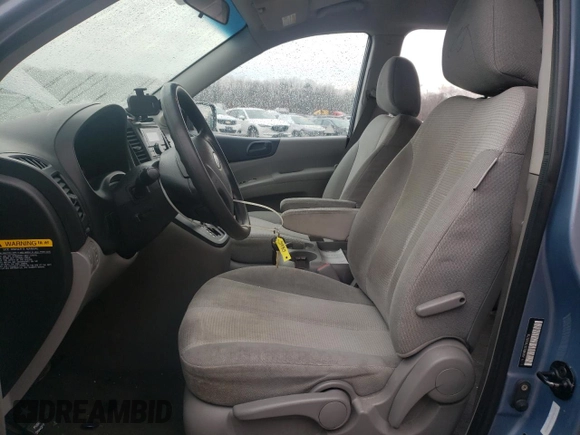 2009 Kia Sedona with VIN KNDMB133796281716, listed as a Copart auction lot 58398774 with 250,680 mi miles and Salvage Title. Bid and sale history available at carsss.com. Image 7.