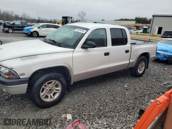 2003 Dodge Dakota SLT with VIN 1D7HL48N83S102971, listed as a Copart auction lot 86859964 with 0 mi miles and Salvage Title. Bid and sale history available at carsss.com. Image 1.