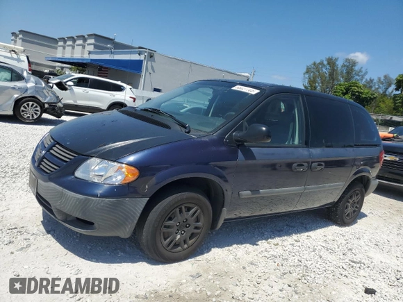 2005 Dodge Caravan SE z VIN 1D4GP25B25B414184, wystawiony jako Copart lot #55027705 z przebiegiem 156 563 mil mil oraz Szkoda całkowita • Salvage title. Historia ofert i sprzedaży dostępna na DreamBid. Obrazek 1.