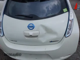 2012 Nissan LEAF SL with VIN JN1AZ0CP5CT015067, listed as a IAAI auction lot 42120094 with 57,793 mi miles. Bid and sale history available at carsss.com. Image 6.