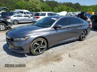 2019 Honda Accord Sport with VIN 1HGCV1F31KA080588, listed as a Copart auction lot 52053795 with 137,268 mi miles and Salvage Title. Bid and sale history available at DreamBid. Image 1.