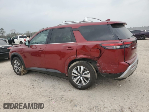 2023 Nissan Pathfinder SL with VIN 5N1DR3CA9PC225504, listed as a Copart auction lot 49184095 with 47,791 mi miles and Salvage title. Bid and sale history available at DreamBid. Image 2.