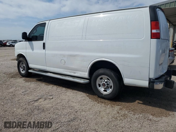 2020 GMC Savana Cargo Van with VIN 1GTW7AFG8L1210215, listed as a Copart auction lot 53084915 with 34,435 mi miles and Clean Title. Bid and sale history available at carsss.com. Image 2.
