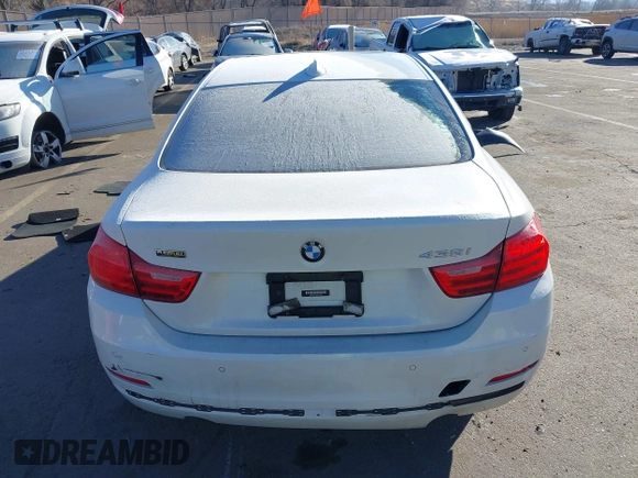 2014 BMW 4 Series 435i with VIN WBA3R1C56EK191996, listed as a IAAI auction lot 41450981 with 125,352 mi miles and . Bid and sale history available at carsss.com. Image 16.