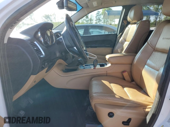 2013 Dodge Durango Citadel with VIN 1C4SDHET2DC668398, listed as a Copart auction lot 52073495 with 236,647 mi miles and Salvage Title. Bid and sale history available at carsss.com. Image 7.