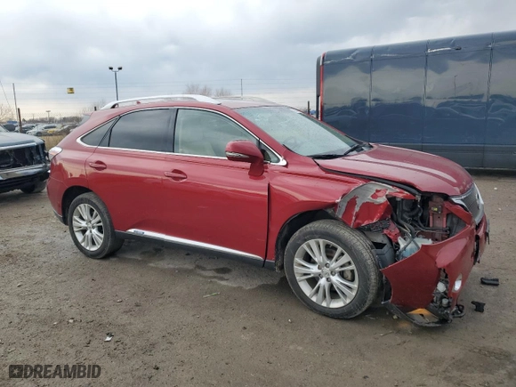 2010 Lexus RX 450h with VIN JTJBC1BA8A2414805, listed as a Copart auction lot 46877445 with NaN miles and Salvage Title. Bid and sale history available at carsss.com. Image 4.