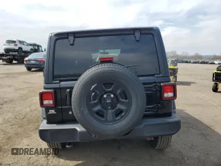 2021 Jeep Wrangler Unlimited Willys Sport with VIN 1C4HJXDG2MW564638, listed as a Copart auction lot 49881465 with 44,972 mi miles and Salvage title. Bid and sale history available at DreamBid. Image 6.
