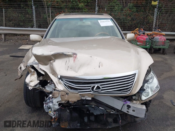 2005 Lexus LS 430 with VIN JTHBN36F255015647, listed as a IAAI auction lot 41863620 with 104,817 mi miles and . Bid and sale history available at DreamBid. Image 6.