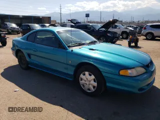 1994 Ford Mustang with VIN 1FALP4045RF130357, listed as a Copart auction lot 70832464 with 112,148 mi miles and Salvage Title. Bid and sale history available at carsss.com. Image 4.