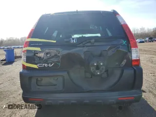 2006 Honda CR-V EX with VIN JHLRD78816C034828, listed as a Copart auction lot 53043985 with 195,897 mi miles and Salvage Title. Bid and sale history available at carsss.com. Image 6.