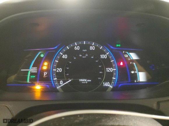 2014 Honda Accord Hybrid with VIN 1HGCR6F30EA008593, listed as a Copart auction lot 44259925 with 195,834 mi miles and Salvage Title. Bid and sale history available at carsss.com. Image 9.