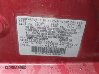 2016 Nissan Note S with VIN 3N1CE2CP6GL400258, listed as a IAAI auction lot 41858000 with 72,777 mi miles and . Bid and sale history available at DreamBid. Image 9.
