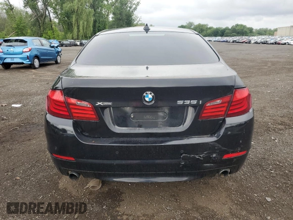 2013 BMW 5 Series 535i xDrive with VIN WBAFU7C56DDU76540, listed as a Copart auction lot 63778835 with Not provided miles and Salvage title. Bid and sale history available at DreamBid. Image 6.