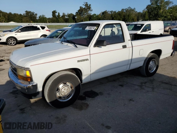 1992 Dodge Dakota with VIN 1B7FL26XXNS690465, listed as a Copart auction lot 77436274 with 112,226 mi miles and Clean Title. Bid and sale history available at carsss.com. Image 1.