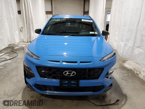 2022 Hyundai Kona N Line with VIN KM8K3CA32NU840142, listed as a Copart auction lot 50141955 with 16,941 mi miles and Salvage Title. Bid and sale history available at carsss.com. Image 5.
