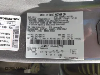 2016 Lincoln MKZ Hybrid with VIN 3LN6L2LU4GR630976, listed as a IAAI auction lot 42160730 with 244,723 mi miles and . Bid and sale history available at DreamBid. Image 9.