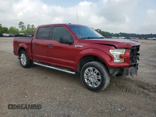 2016 Ford F-150 XLT with VIN 1FTEW1C86GKD79757, listed as a Copart auction lot 54757115 with 161,535 mi miles and Salvage title. Bid and sale history available at DreamBid. Image 4.