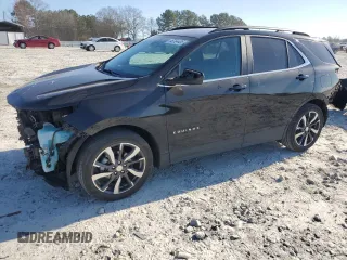 2022 Chevrolet Equinox LT with VIN 3GNAXKEVXNL195204, listed as a Copart auction lot 46784405 with 63,924 mi miles and Salvage Title. Bid and sale history available at DreamBid. Image 1.