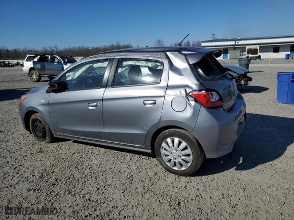2021 Mitsubishi Mirage ES with VIN ML32AUHJ4MH011765, listed as a Copart auction lot 47676935 with 73,135 mi miles and Salvage Title. Bid and sale history available at carsss.com. Image 2.