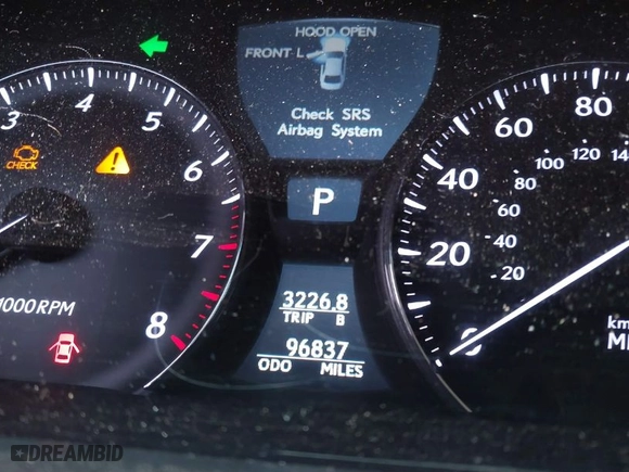 2010 Lexus LS 460 L with VIN JTHDL5EF8A5001127, listed as a IAAI auction lot 41242335 with NaN miles. Bid and sale history available at carsss.com. Image 15.