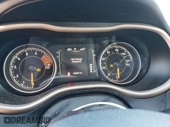 2017 Jeep Cherokee Sport with VIN 1C4PJMAS7HD222221, listed as a Copart auction lot 74942774 with 103,537 mi miles and Salvage Title. Bid and sale history available at carsss.com. Image 9.