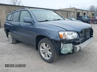 2007 Toyota Highlander Hybrid w/3rd Row with VIN JTEEW21A670040600, listed as a IAAI auction lot 41887388 with 267,756 mi miles. Bid and sale history available at carsss.com. Image 1.