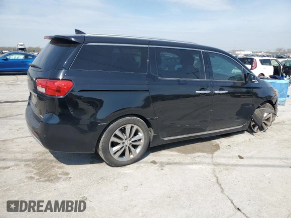 2017 Kia Sedona SX-L with VIN KNDME5C17H6334376, listed as a Copart auction lot 50873095 with 152,544 mi miles and Salvage Title. Bid and sale history available at carsss.com. Image 3.