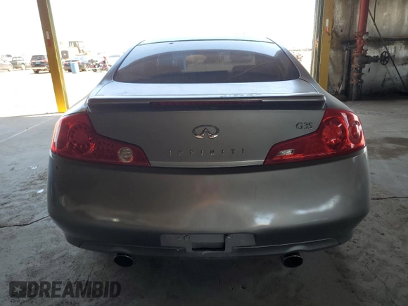 2006 Infiniti G35 Coupe with VIN JNKCV54E96M706630, listed as a Copart auction lot 49733645 with 178,795 mi miles and Salvage Title. Bid and sale history available at carsss.com. Image 6.