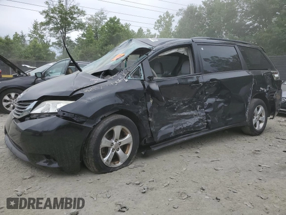 2012 Toyota Sienna LE AAS with VIN 5TDKK3DC7CS257912, listed as a Copart auction lot 58264265 with Not provided miles and Salvage title. Bid and sale history available at DreamBid. Image 1.