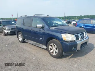 2006 Nissan Armada LE z VIN 5N1AA08B16N727209, wystawiony jako IAAI lot #42325085 z przebiegiem 131 369 mil mil oraz . Historia ofert i sprzedaży dostępna na DreamBid. Obrazek 1.