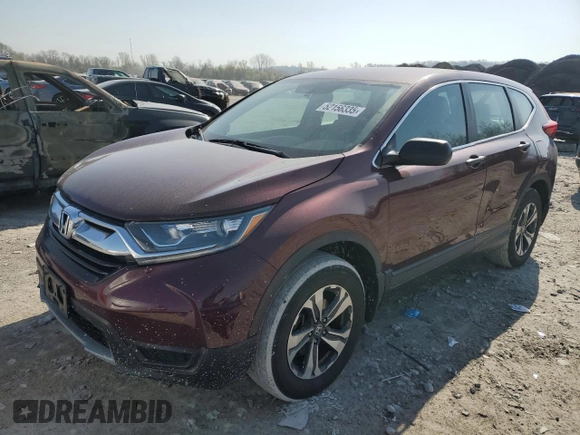 2018 Honda CR-V LX with VIN 2HKRW6H37JH214172, listed as a Copart auction lot 52156335 with 64,952 mi miles and Salvage Title. Bid and sale history available at DreamBid. Image 1.