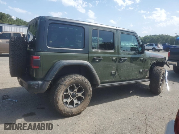 2021 Jeep Wrangler Unlimited Rubicon z VIN 1C4HJXFN8MW547855, wystawiony jako Copart lot #55619075 z przebiegiem 49 762 mil mil oraz Szkoda całkowita • Salvage title. Historia ofert i sprzedaży dostępna na DreamBid. Obrazek 3.