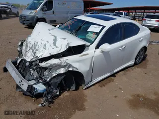 2006 Lexus IS 350 Auto with VIN JTHBE262865005570, listed as a IAAI auction lot 41966216 with 1 mi miles. Bid and sale history available at carsss.com. Image 2.