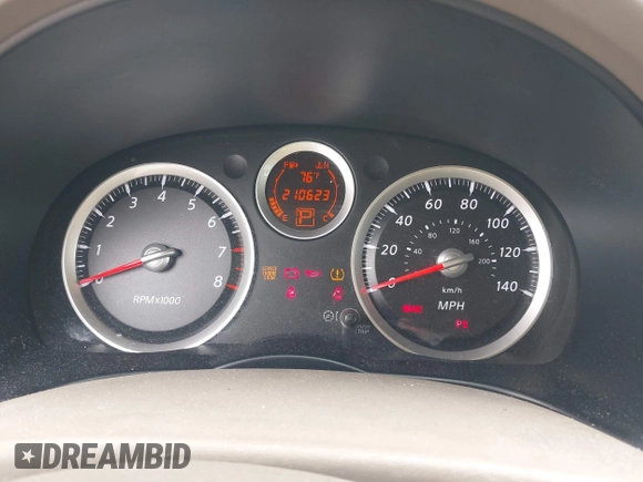 2010 Nissan Sentra SR with VIN 3N1AB6AP1AL722873, listed as a IAAI auction lot 41687505 with 210,623 mi miles and . Bid and sale history available at DreamBid. Image 7.