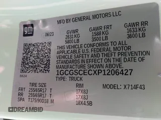 2023 Chevrolet Colorado 2WD LT with VIN 1GCGSCECXP1206427, listed as a IAAI auction lot 42538205 with 121,089 mi miles and . Bid and sale history available at DreamBid. Image 9.