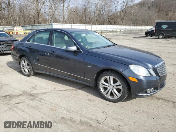2011 Mercedes-Benz E 350 Luxury with VIN WDDHF2EB2BA414049, listed as a Copart auction lot 43645705 with 203,468 mi miles and Salvage title. Bid and sale history available at DreamBid. Image 4.