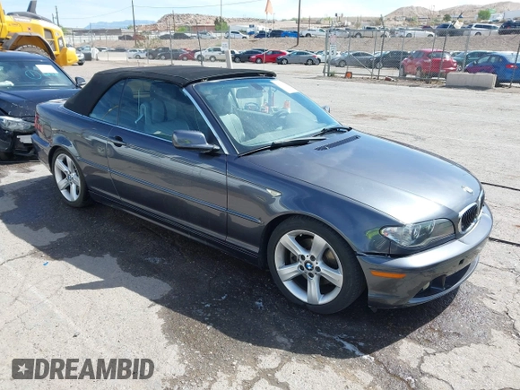 2005 BMW 3 Series 325Ci with VIN WBABW33405PL35861, listed as a IAAI auction lot 42042997 with 137,148 mi miles and . Bid and sale history available at carsss.com. Image 1.