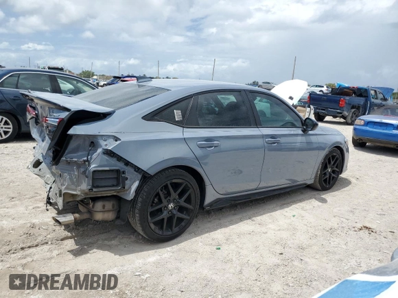 2022 Honda Civic Sedan Sport with VIN 2HGFE2F53NH588717, listed as a Copart auction lot 52164785 with 17,015 mi miles and Salvage Title. Bid and sale history available at carsss.com. Image 3.