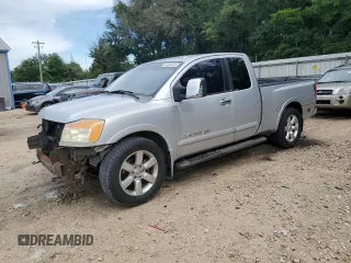 2008 Nissan Titan XE with VIN 1N6BA06A98N358005, listed as a Copart auction lot 64083435 with 225,254 mi miles and Salvage title. Bid and sale history available at DreamBid. Image 1.