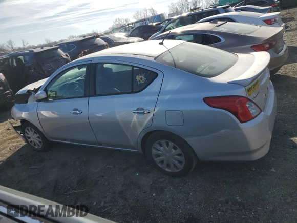 2016 Nissan Versa S with VIN 3N1CN7AP0GL897341, listed as a Copart auction lot 82575384 with 75,079 mi miles and Salvage Title. Bid and sale history available at carsss.com. Image 2.