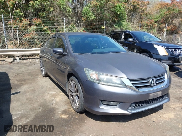 2014 Honda Accord Sedan Sport with VIN 1HGCR2F52EA026832, listed as a IAAI auction lot 41900260 with 126,858 mi miles. Bid and sale history available at carsss.com. Image 1.