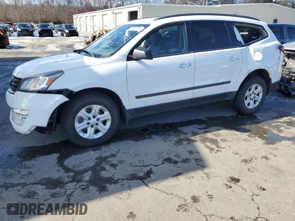 2017 Chevrolet Traverse LS with VIN 1GNKRFED4HJ101603, listed as a Copart auction lot 45803065 with 138,402 mi miles and Salvage title. Bid and sale history available at DreamBid. Image 1.